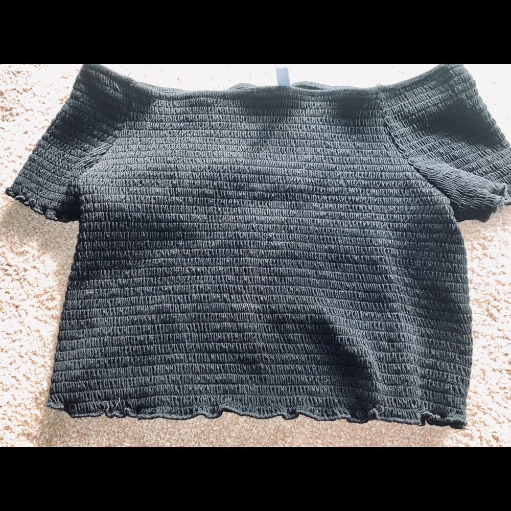 Off the shoulder crop top